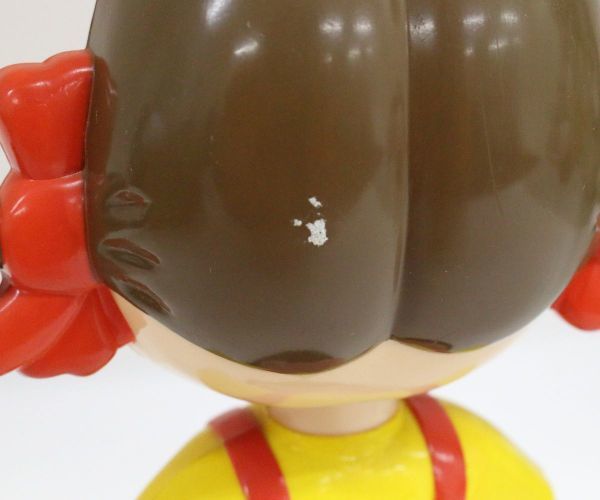 TS＊ 不二家 ペコちゃん 首振り人形 茶色台座 非売品 セブンイレブン