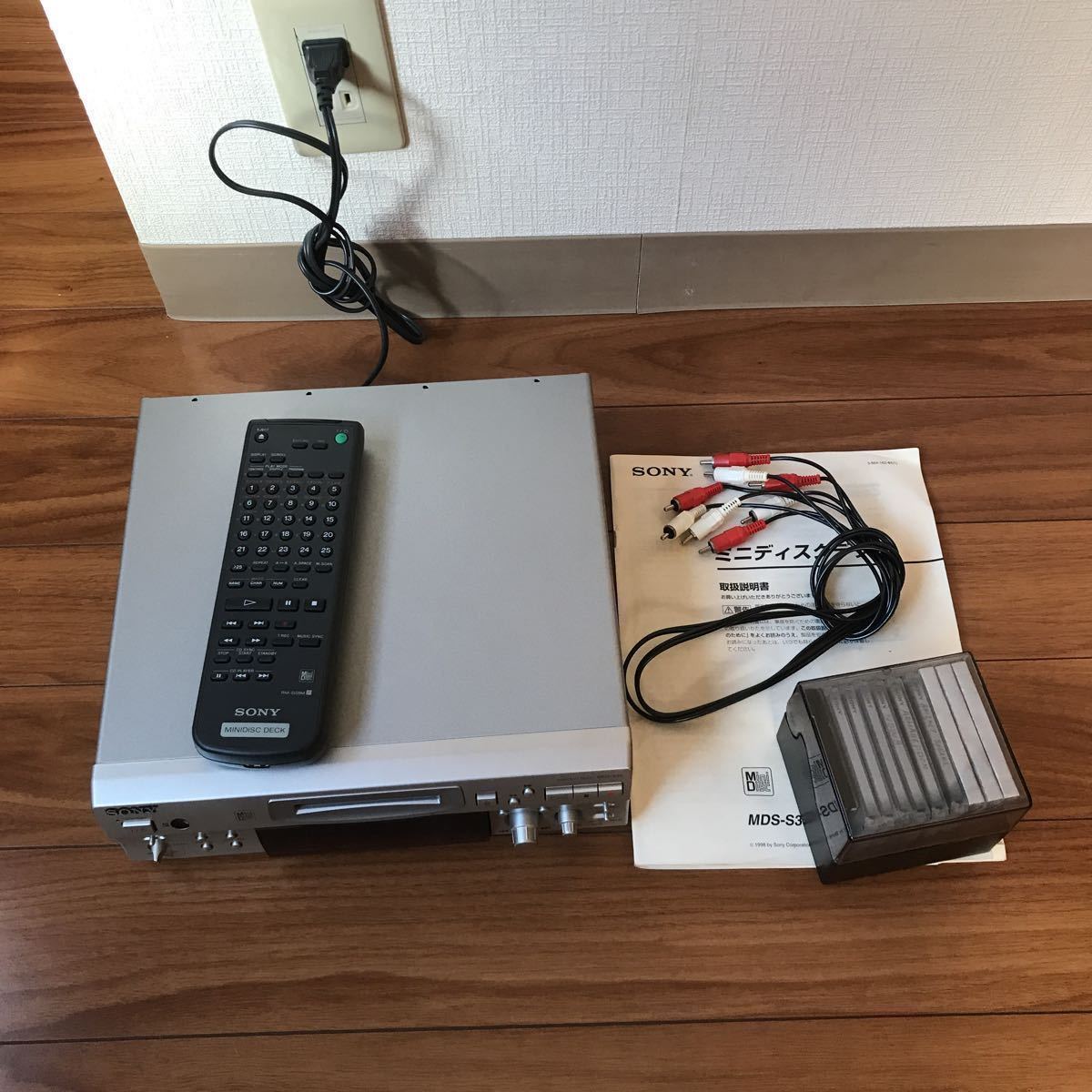 SONY MDS-S39 リモコン付き MINIDISC DECK 動作確認済み ソニー MD