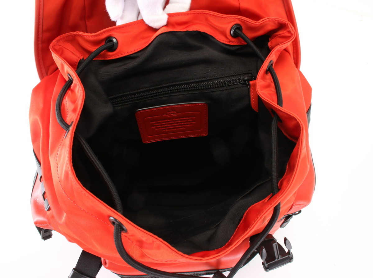 ■1円■極美品■コーチ■パーフォレイテッド レザー■リュック■リュックサック■バックパック■F72018■メンズ■通勤■本革■A4■MF8-Q5