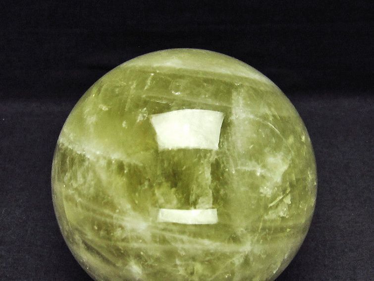 水晶玉 シトリン■直径９０mm■ 49.1Kg シトリン水晶 丸玉 325mm 同梱不可 (特大品) t63-7157 : 誠安