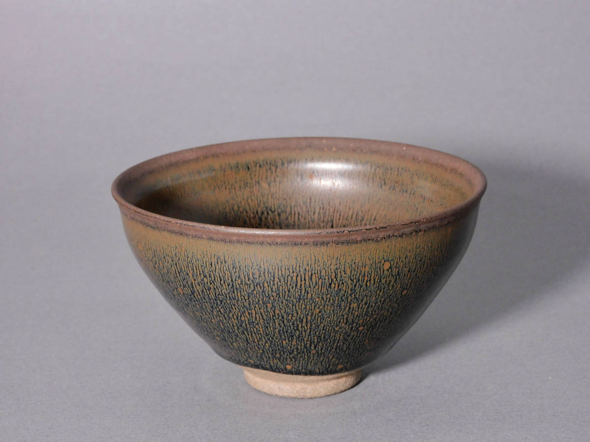 宋代 磁州窯 黒釉 手工 花紋磁梅瓶