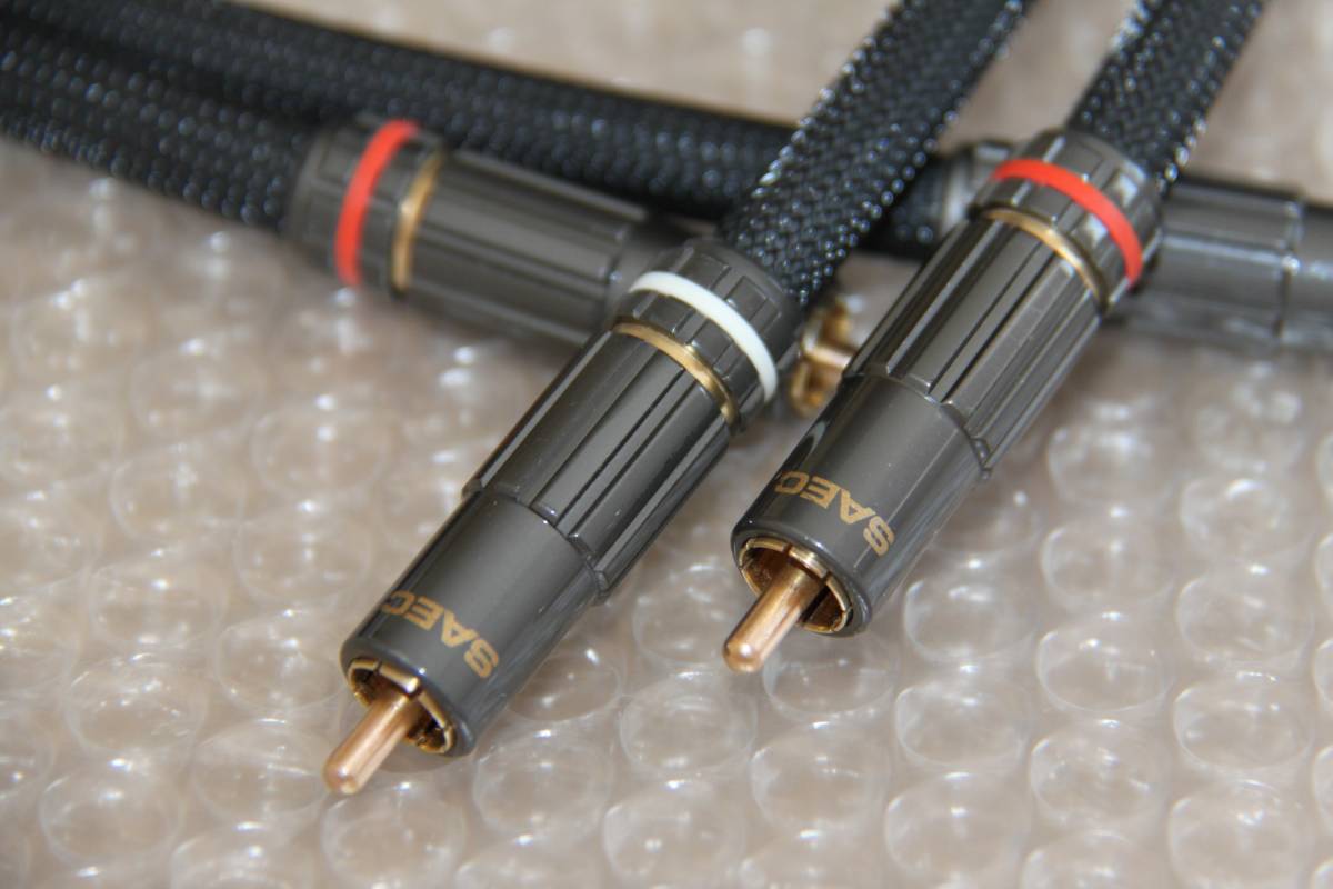 SAEC RCAケーブル サエク SL-1990 - V2 1mのペアです。 ペア SL 0.7m