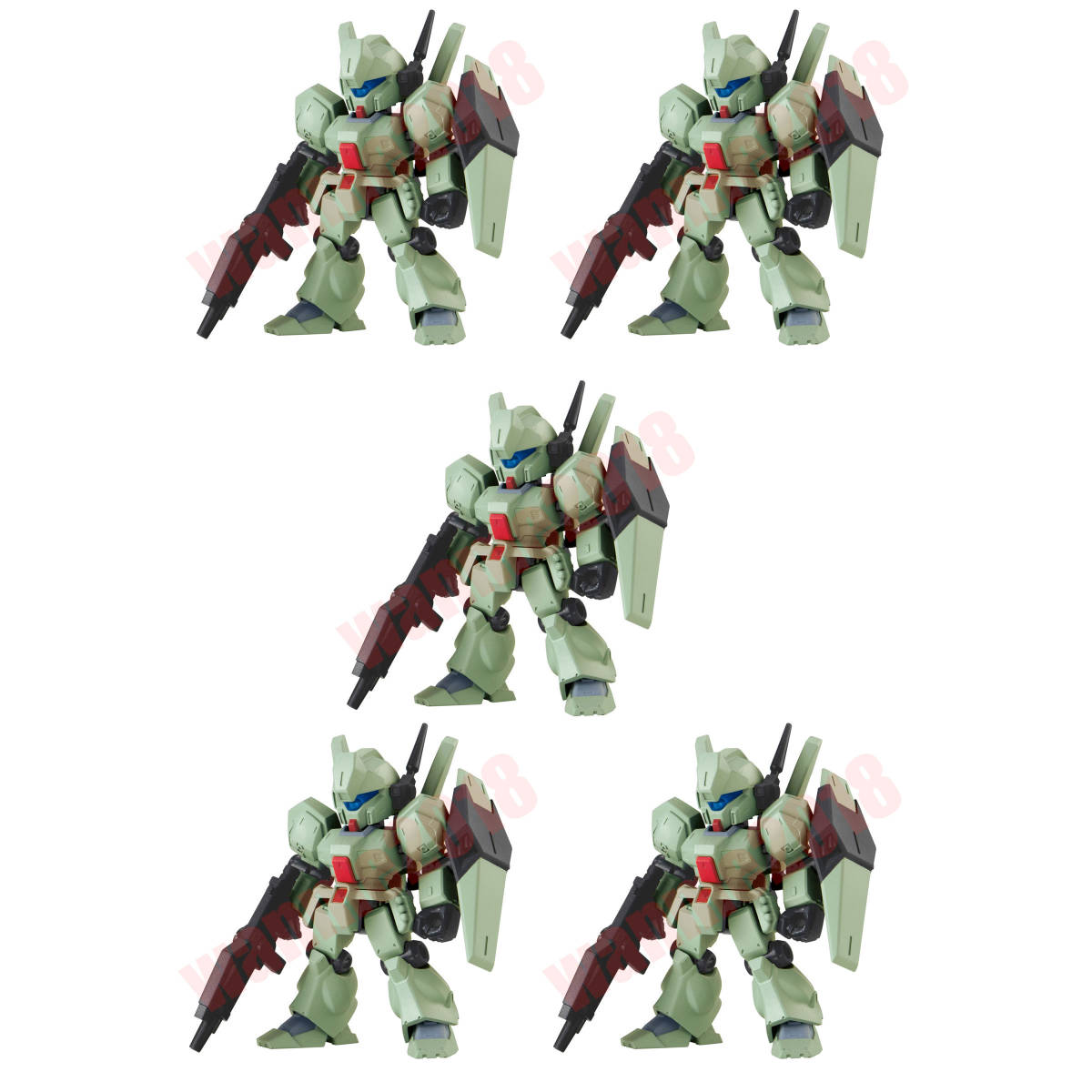 5点セットガンダムUC ユニコーン フルアーマー＆ジェガン フィギュア