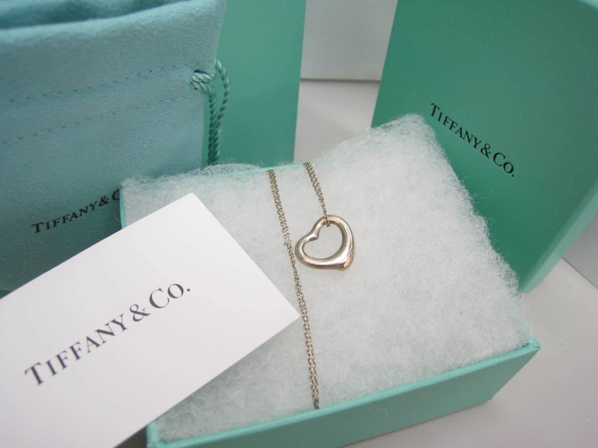 31049】TIFFANY＆Co. ティファニー オープンハート ネックレス SV925 