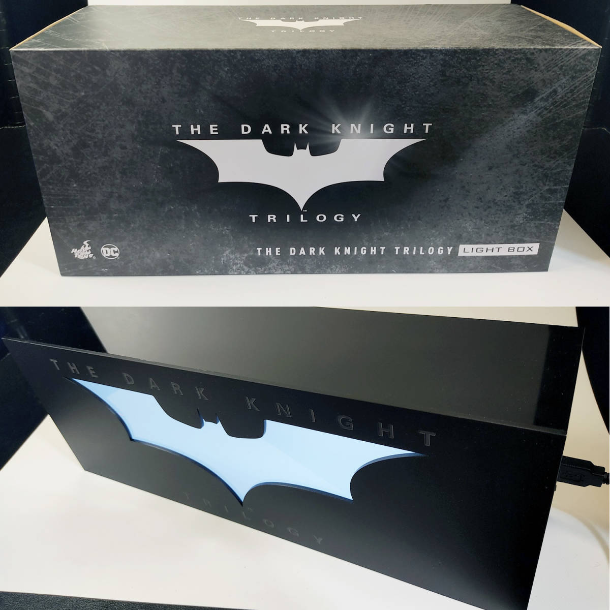 ホットトイズ・ライトボックス ダークナイト ロゴ バットマン Hot Toys