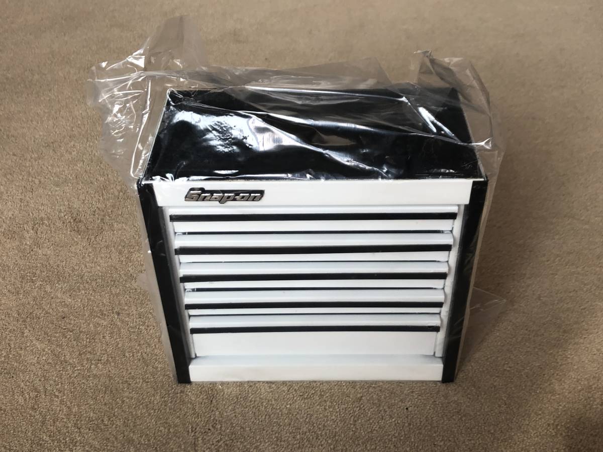 【送料込み】新品・未使用 Snap-on スナップオン KMC922 APT WHITE ミニチュアロールキャブ 工具箱 4