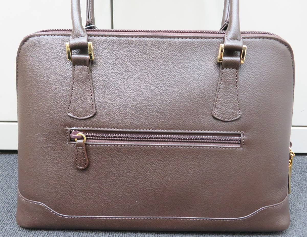 55213 HAMANO ハマノ レザー トートバッグ 牛革 ブラウン系 レディース 