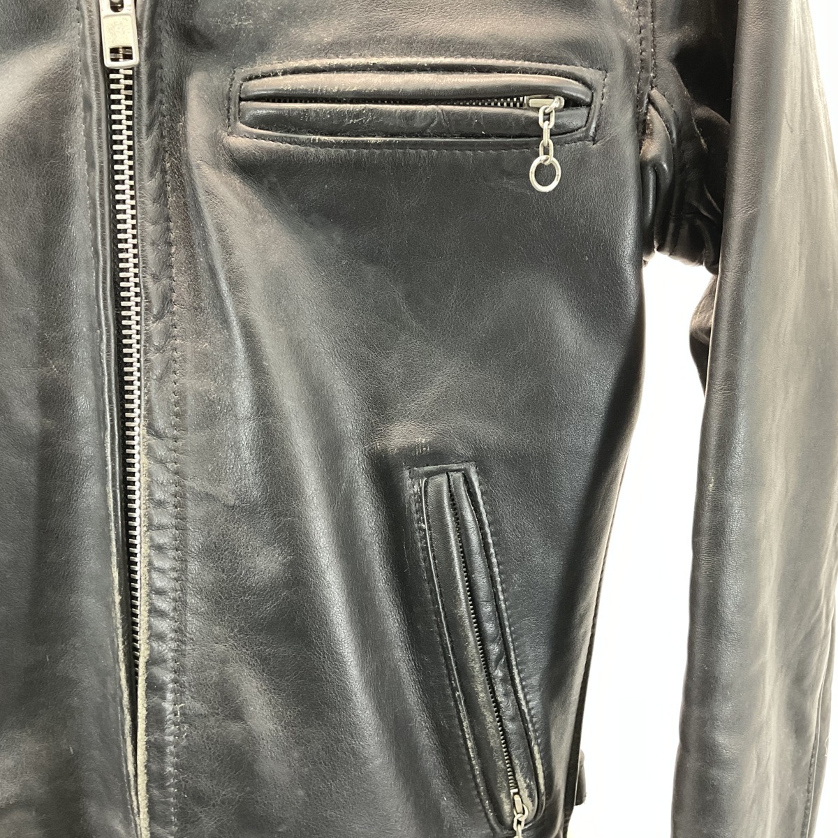 □Schott∥ショット シングルライダースジャケット ボアライナー付き 