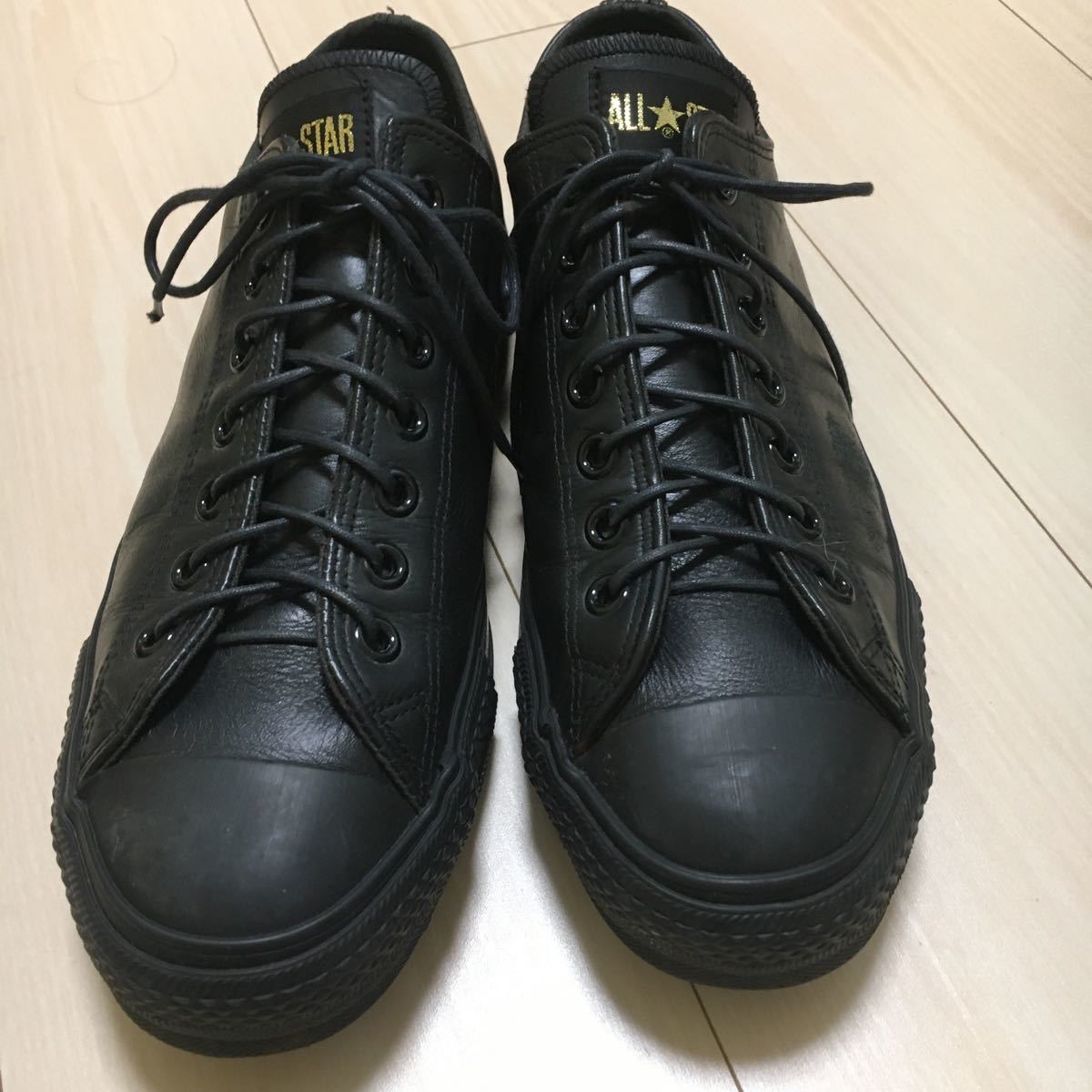 オールスター コンバース レザー ALL STAR CONVERSE ハイカット 黒 