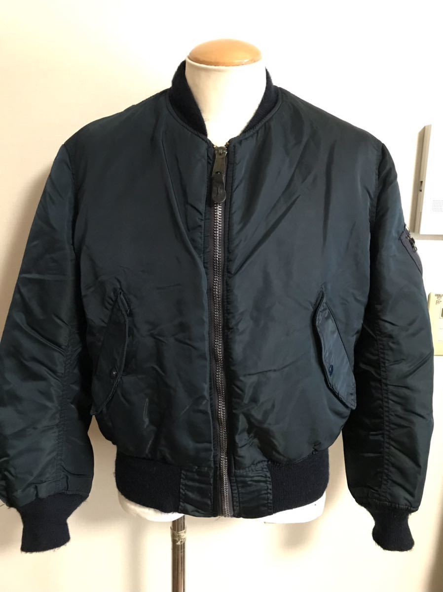 即決【送料無料】90s ビンテージ ALPHA MA-1 フライト ジャケット M