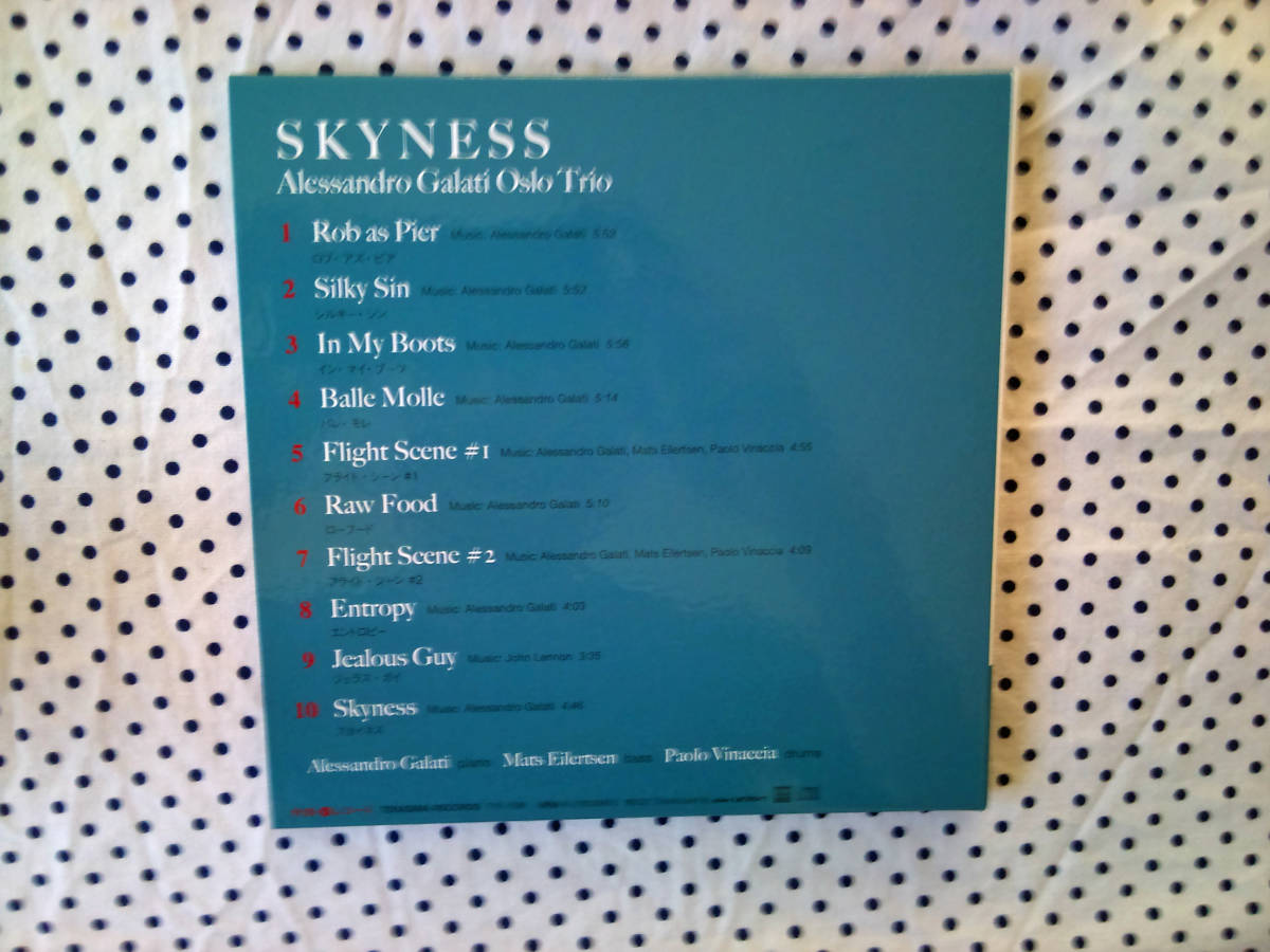 【美品】SKYNESS - Alessandro Galati Oslo Trio　CD　１枚_3