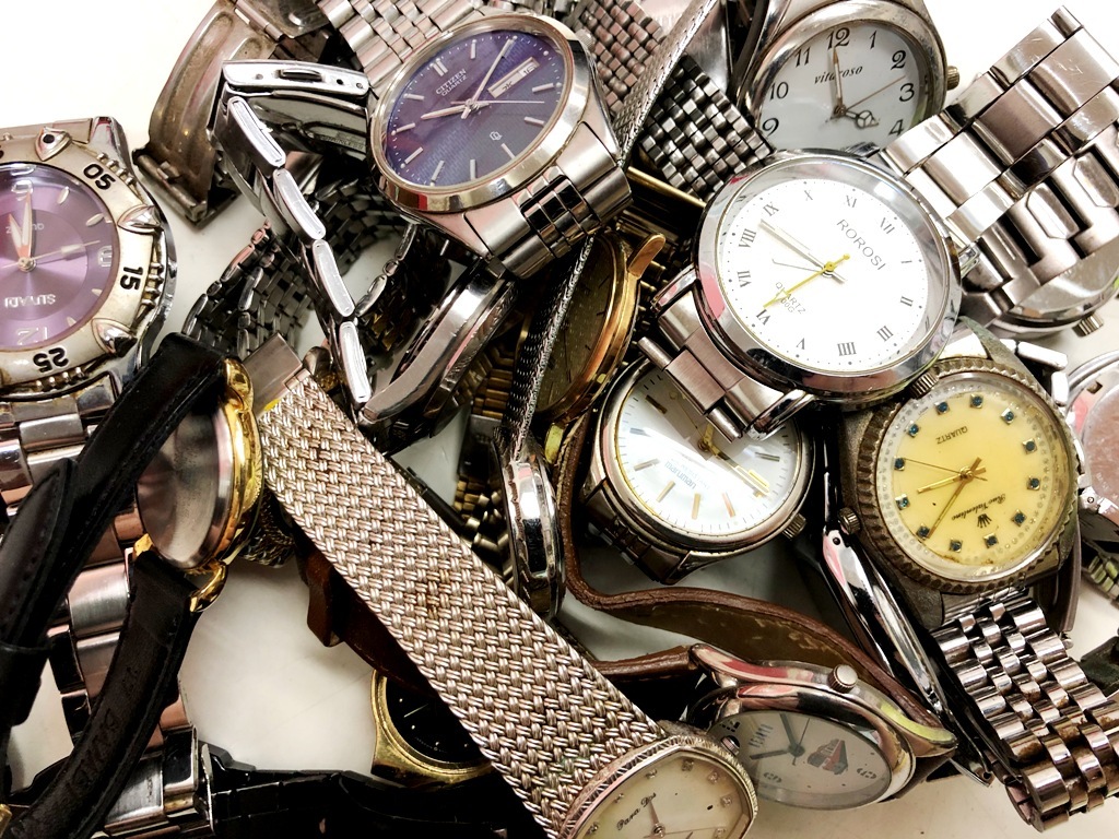 ☆メンズ腕時計 SEIKO2本他 色々まとめて28本セット《電池切れジャンク