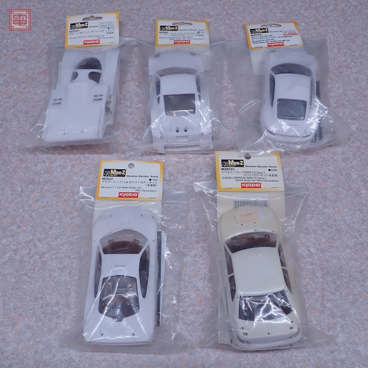 【品質保証，お買い得】 京商 ミニッツレーサー マクラーレン F1 LM/ニッサン フェアレディZ GT-500 2007 等 ホワイトボディセット まとめて5個set 20(ボディ)｜売買されたオークション情報、yahooの商品情報をアーカイブ公 ボディ