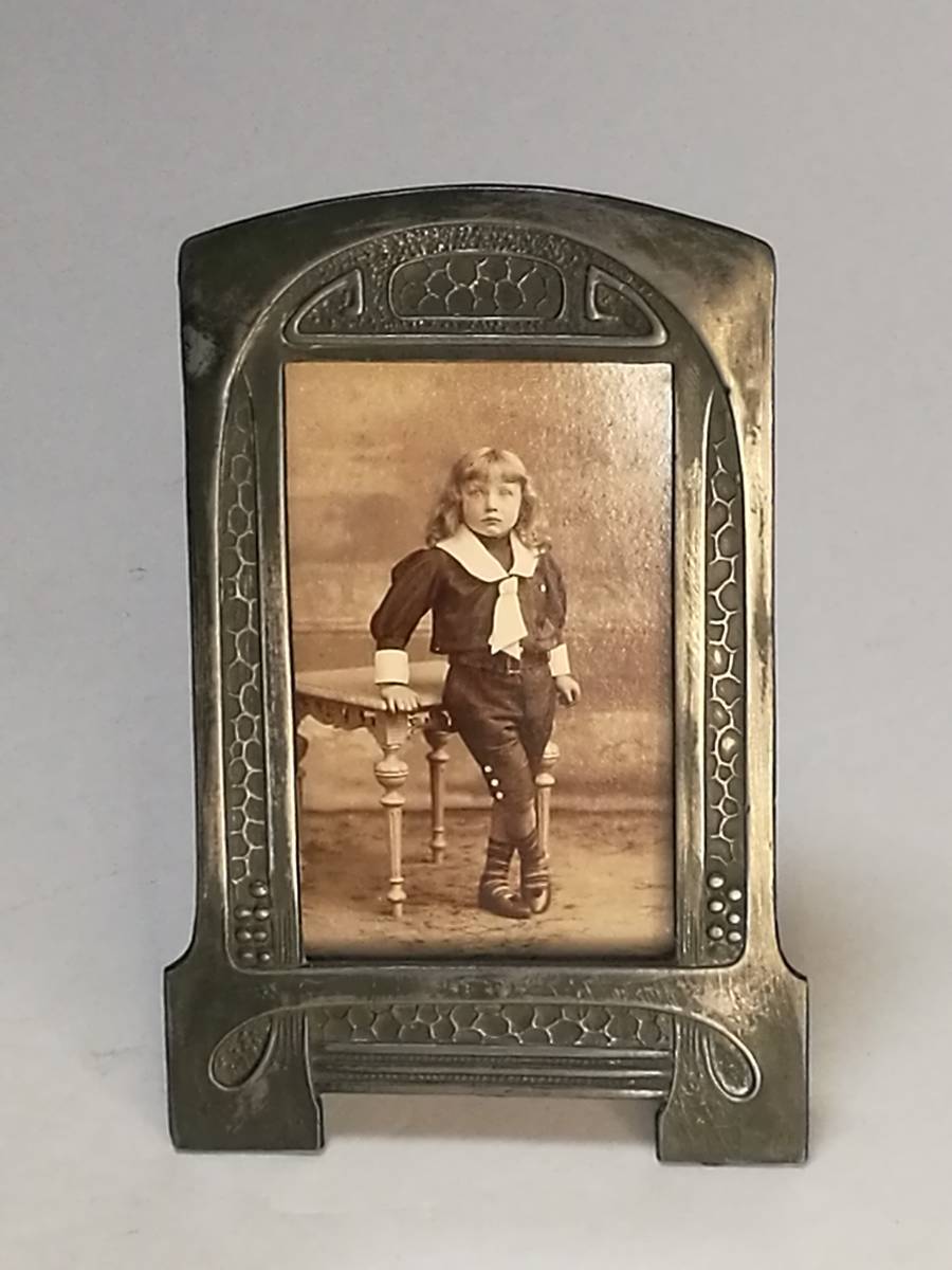フランス アンティーク 写真立て 鏡 アールヌーボー アールデコ 蚤の市