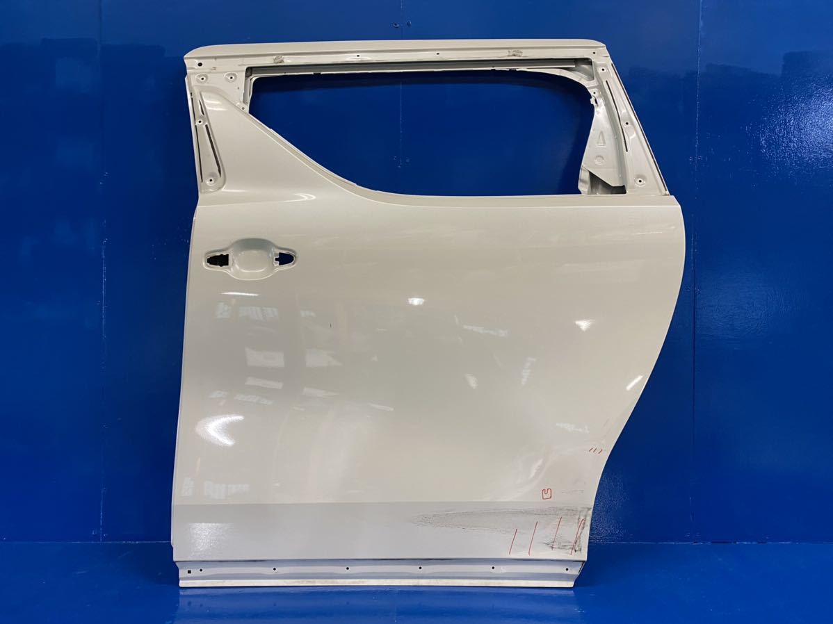 11枚目ステー傷　14-15裏割　アルファード AGH30W 後期 純正 左 N11 アルファード ヴェルファイア AGH30W 純正 スライドドア 左 パール