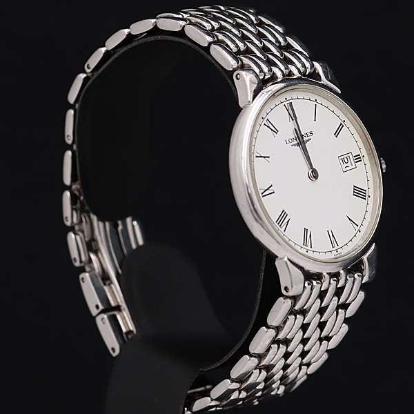 LONGINES ロンジン 希少ヴィンテージ 手巻き シルバー ローマ数字
