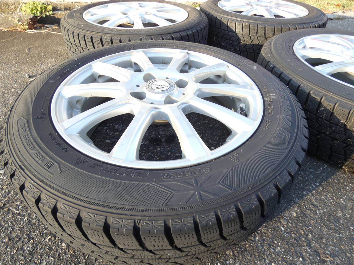スタッドレスタイヤ アルミホイールセット4本組 165/65r15 81Q 中古 