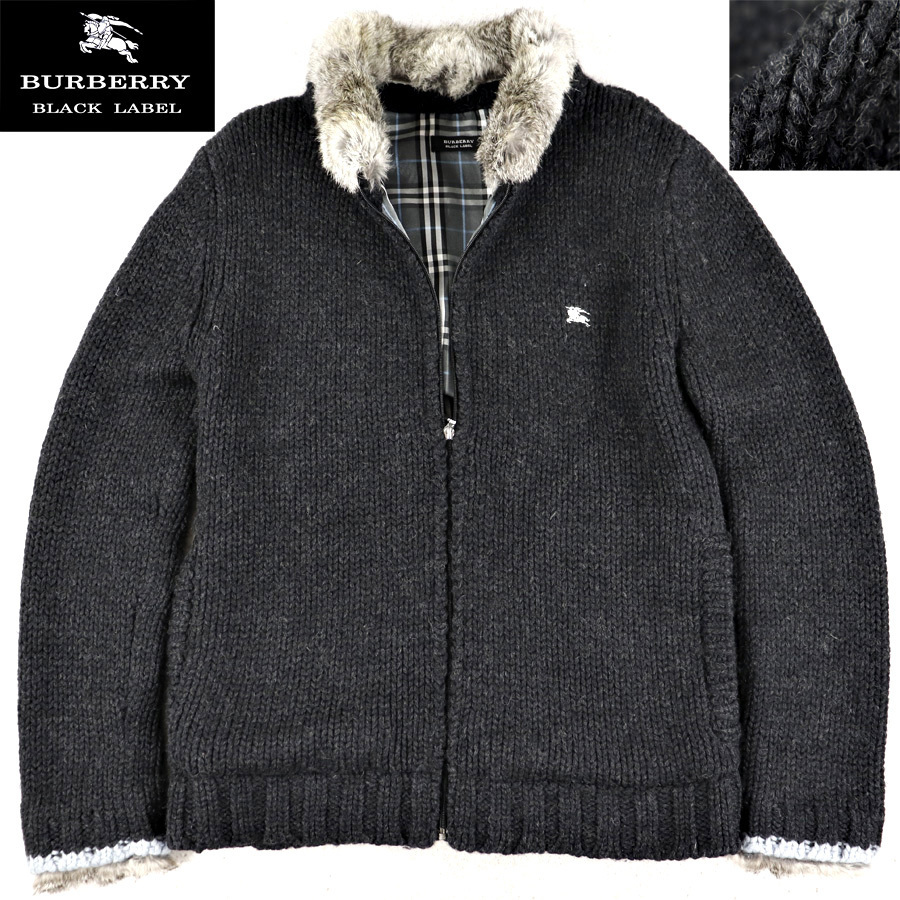 美品 三陽商会 BURBERRY BLACK LABEL バーバリーブラックレーベル 