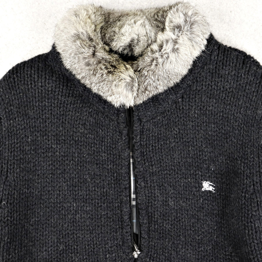 美品 三陽商会 BURBERRY BLACK LABEL バーバリーブラックレーベル 