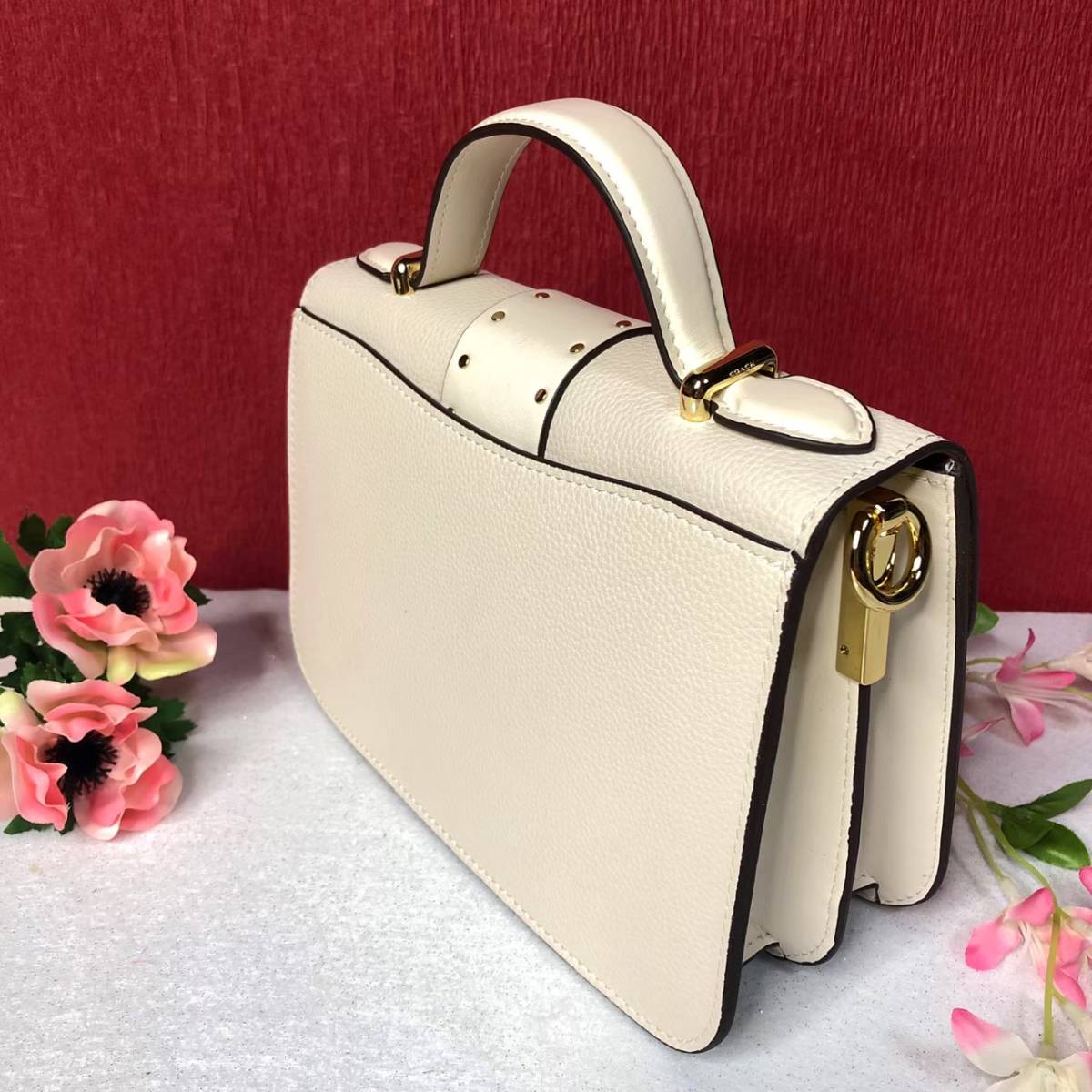 COACH コーチ ハンドバッグ 新品 新作 ホワイト 白 2way お洒落
