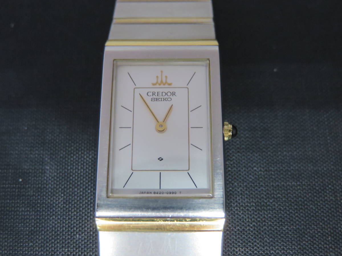 SEIKO／セイコー レディース腕時計 QZ クレドール 8420-6410 CREDOR SS 