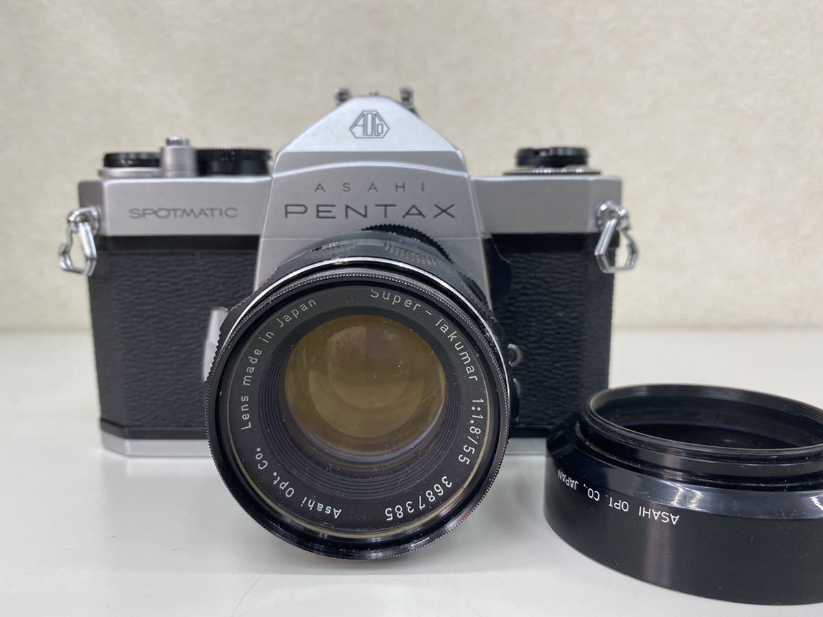 Asahi Pentax Spotmatic SP Avec Objectif SMC Takumar 55mm F/1.8 – Appareil Photo Argentique Vintage état Impeccable