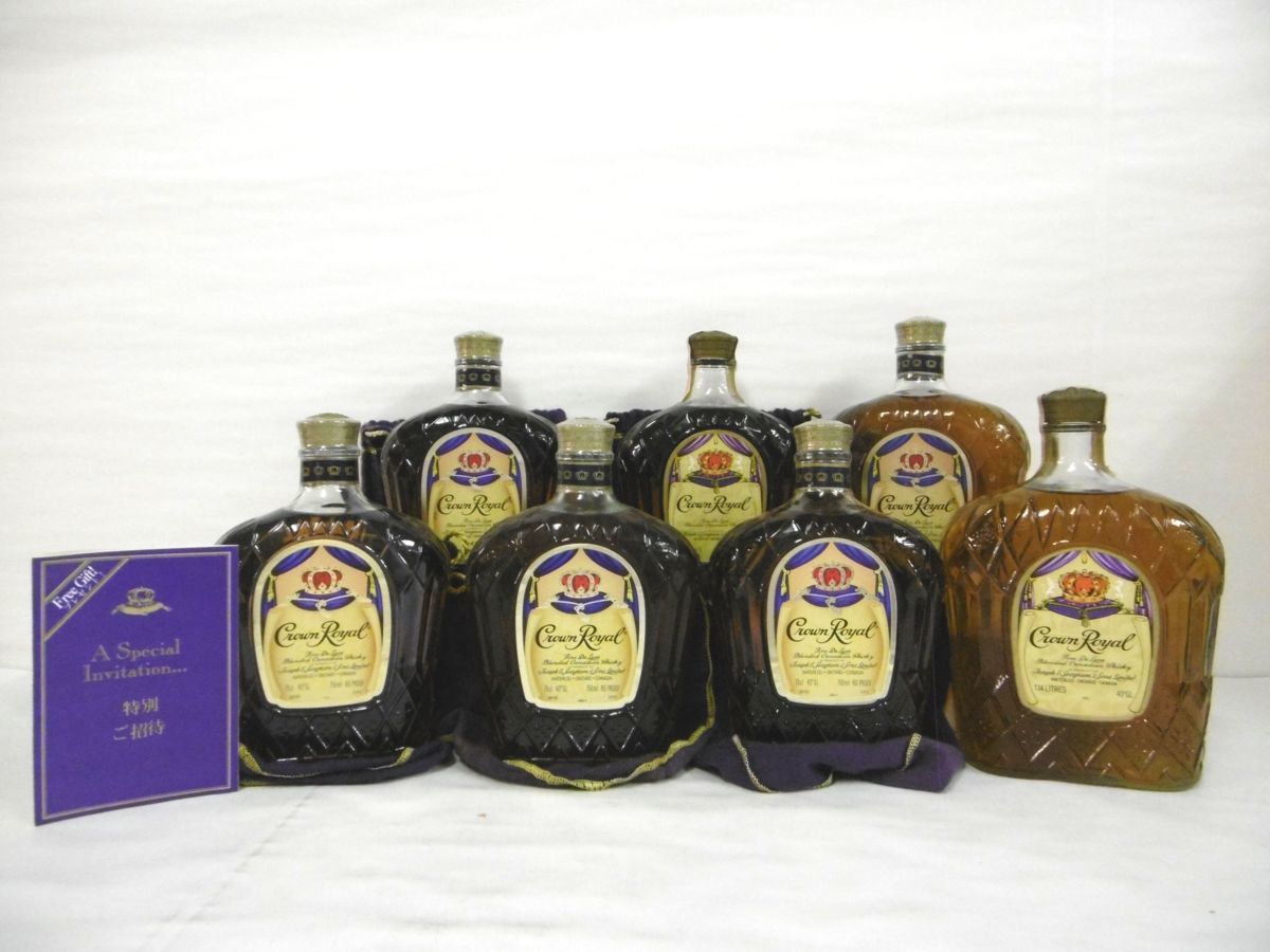 古酒 未開栓 7本セット Crown Royal クラウン ローヤル CANADIAN