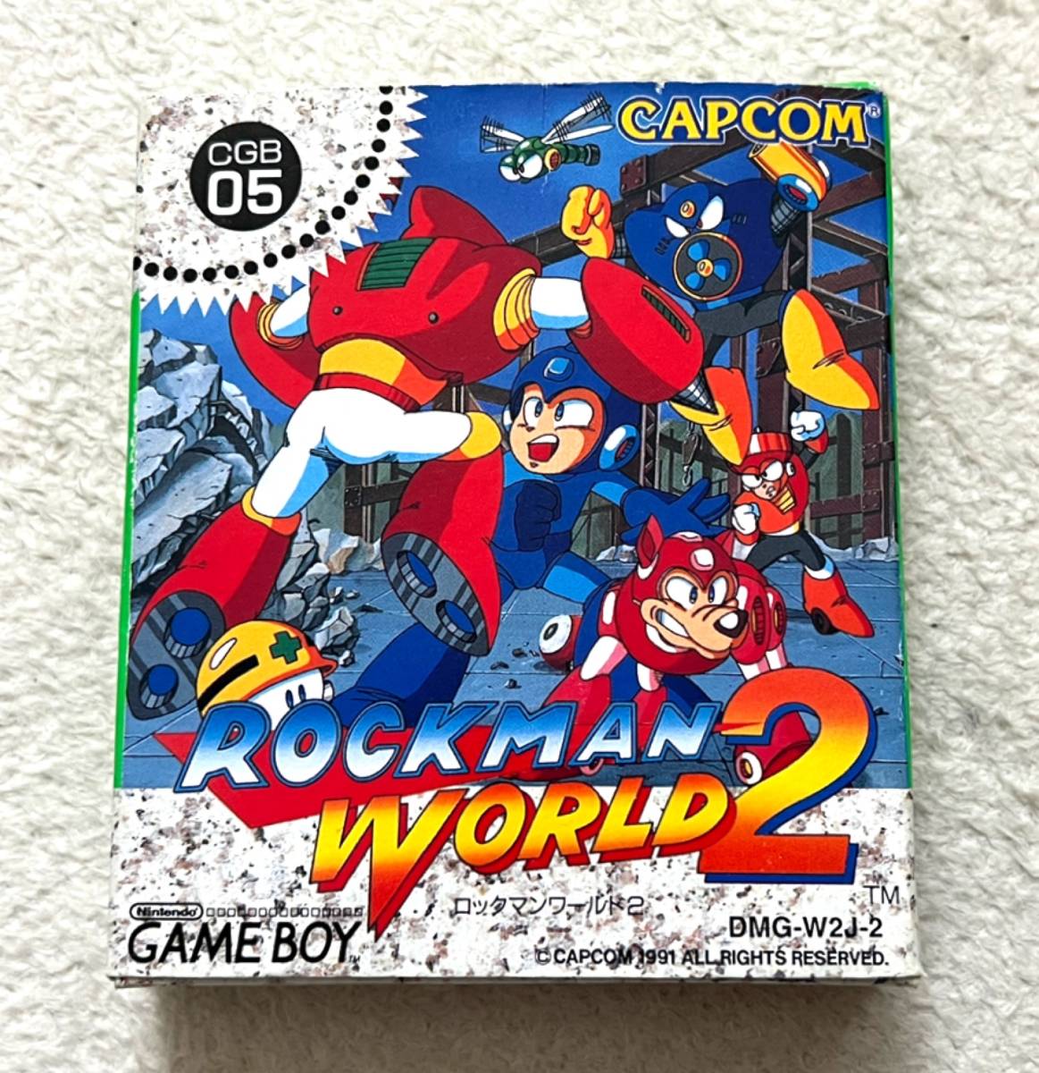 箱説ハガキ付属 み GB ゲームボーイ ソフト ロックマンワールド2  