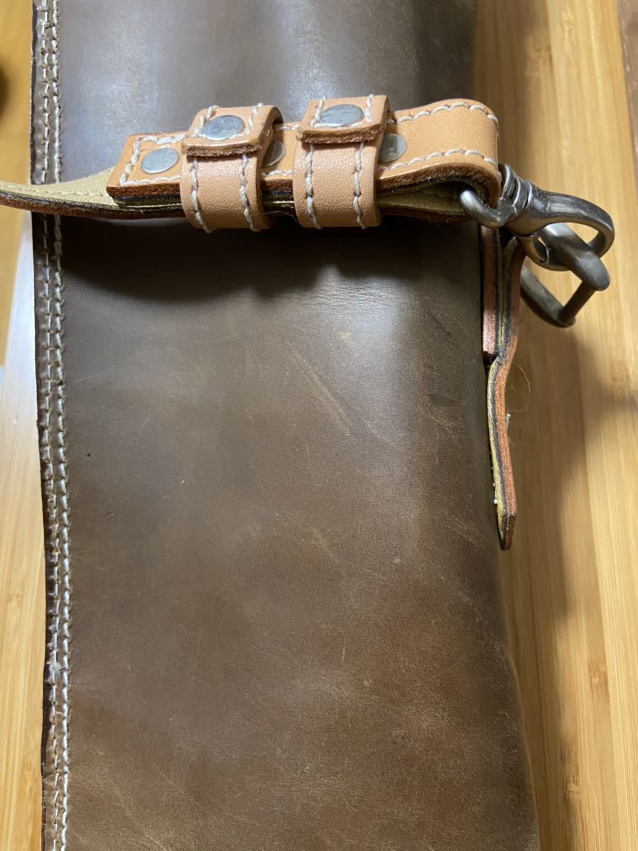 長めの日本刀本革ケース　居合刀ケース　特注本革ケース_8