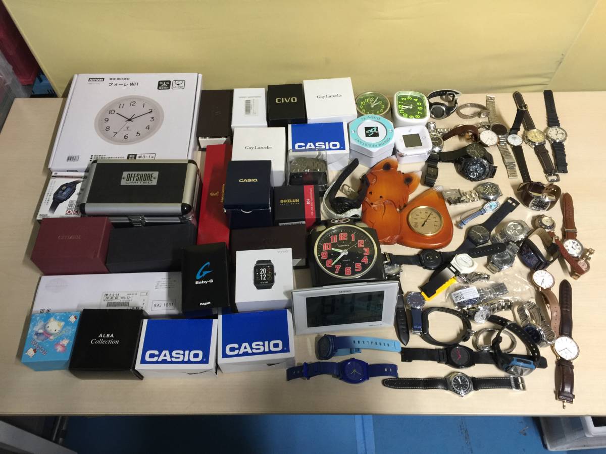 ○時計 まとめ売りセット CASIO Baby-G CITIZEN Guy Laroche NIXON