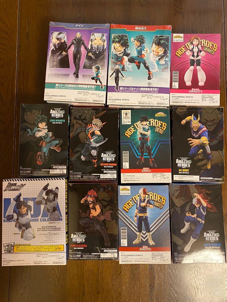 ヒロアカ プライズフィギュア11体セット 轟 緑谷 爆豪 お茶子 オールマイト 飯田 切島 ナイン ライジング Aoh Amazingheroes バンプレスト その他 売買されたオークション情報 Yahooの商品情報をアーカイブ公開 オークファン Aucfan Com