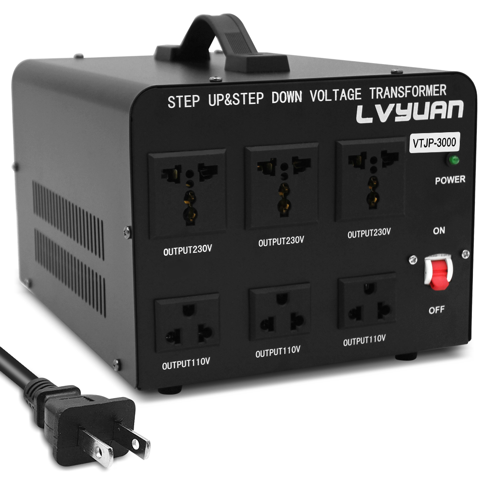 昇圧変圧器 3000VA 110V to 220V 本体 変圧器 3000w の上の 220v へ
