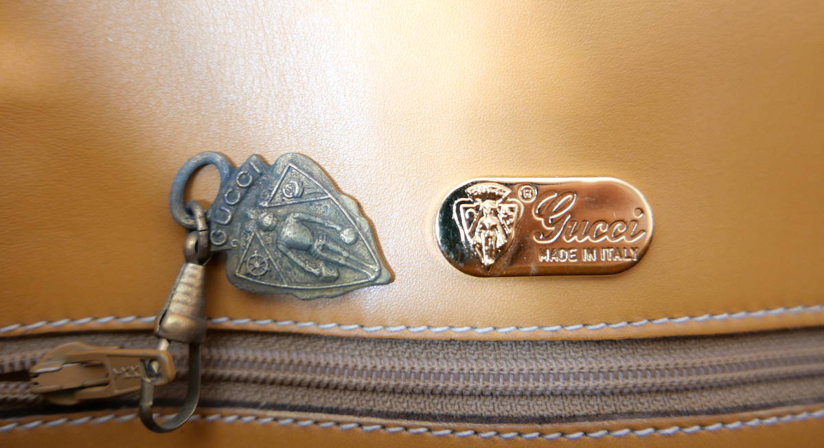 GUCCI グッチ オールドグッチ ヴィンテージ マイクロGG PVC×レザー 