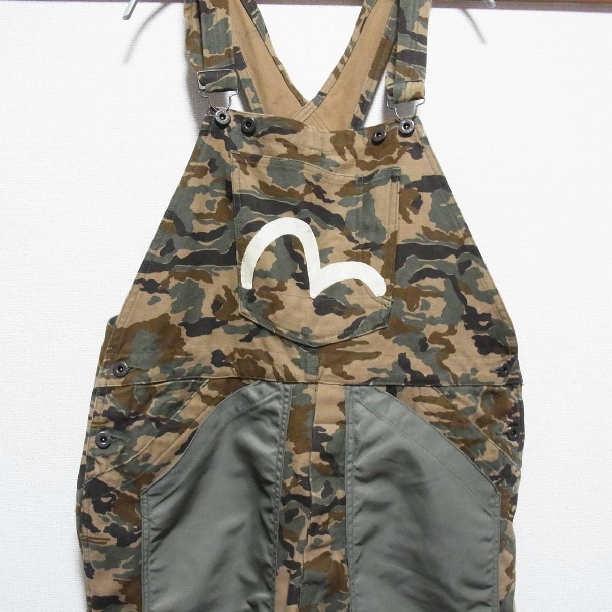 エヴィス EVISU オーバーオール 迷彩 エヴィス EVISU オーバーオール