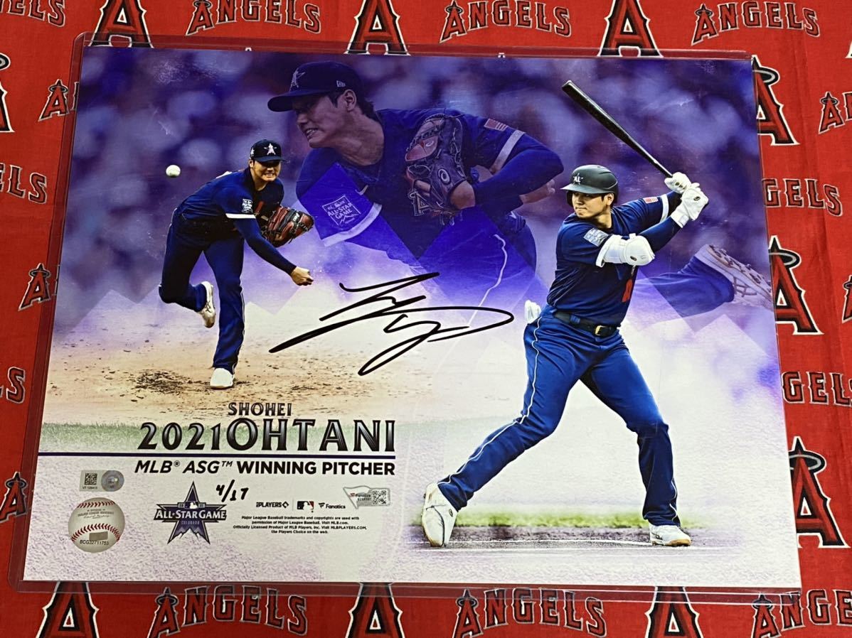 ○大谷翔平 直筆サインフォト/写真 エンゼルス メジャーリーガー