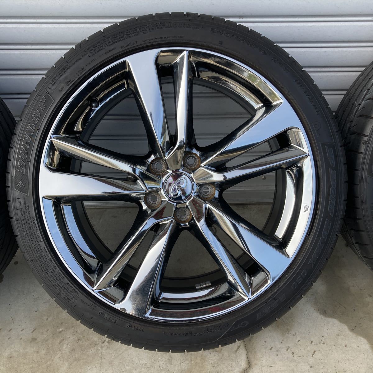 Infinity 400r V37スカイライン 日産 純正オプション ホイール 19インチ アルミホイール 400R インフィニティ INFINITY(ラジアルタイヤ ...
