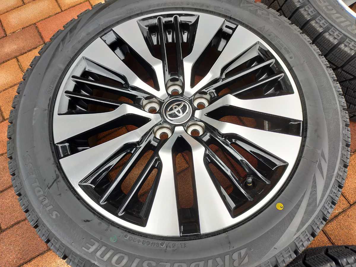 超美品スタッドレス！トヨタ純正アルファード235/50R18アルミホイール4本 群馬発 2020年製 新品 スタッドレスタイヤ 235/50R18 4本 BRIDGESTONE