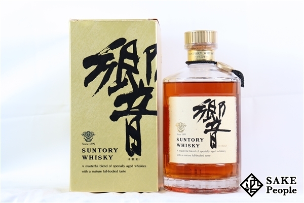 ◇注目! サントリー 響 旧ボトル 裏ゴールドラベル 金キャップ 700ml 43% 箱 ジャパニーズ