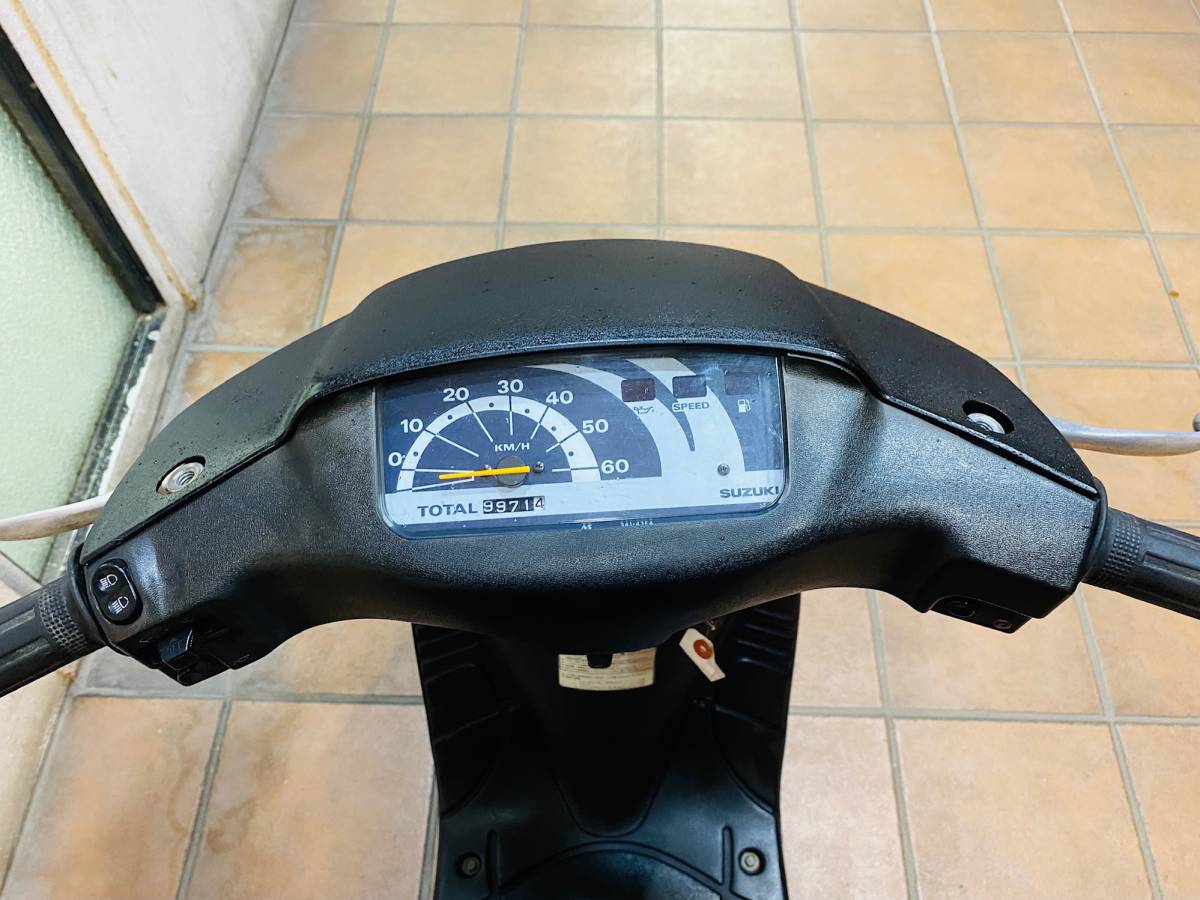 値下げ　1円スタート　最後までお読みください。 LET'S 2 　空冷 2 スト　ドライブベルト / クラッチスプリング交換済　灯火類確認済_8