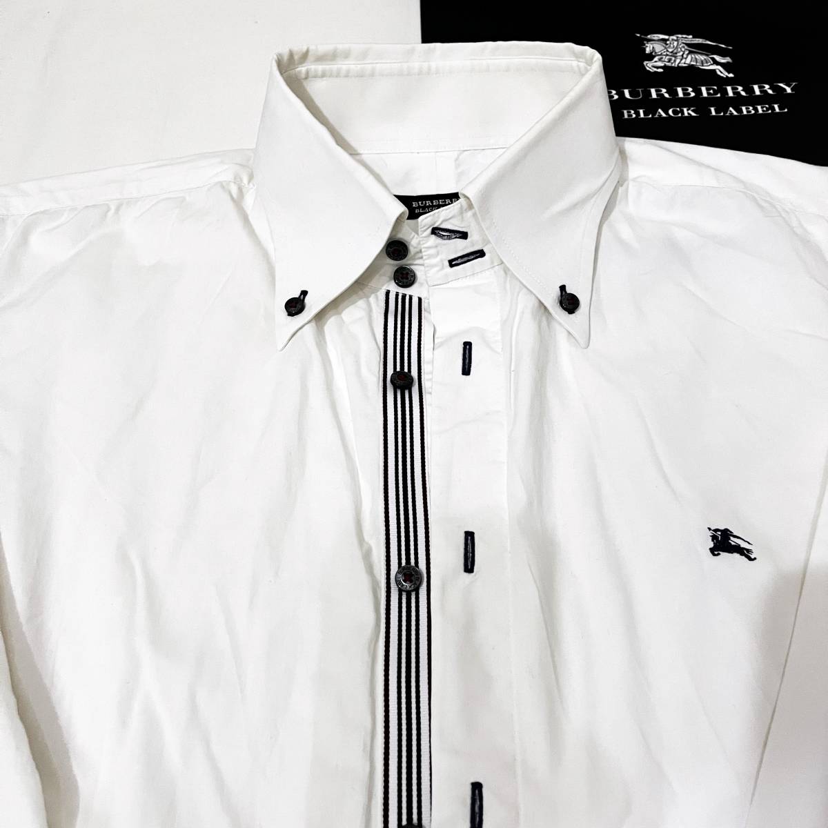 美品 名作 BURBERRY BLACK LABEL バーバリーブラックレーベル ドゥエ 