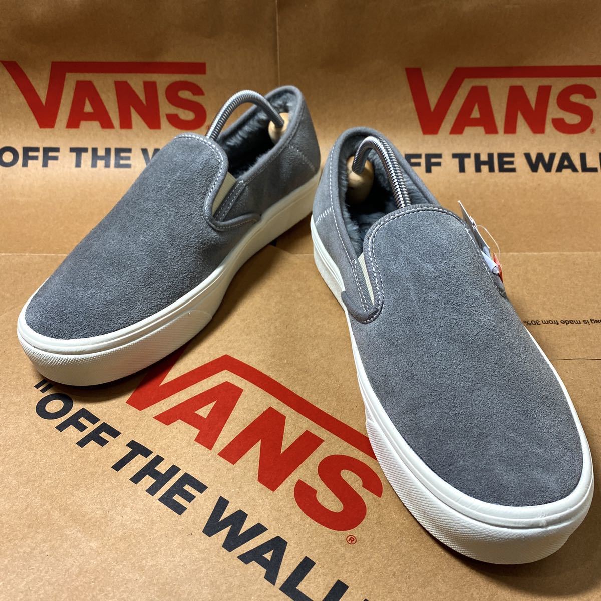 VANS SLIP ON SF SUEDE フェイクファー 26.5cm EVAソール ヴァンズ 