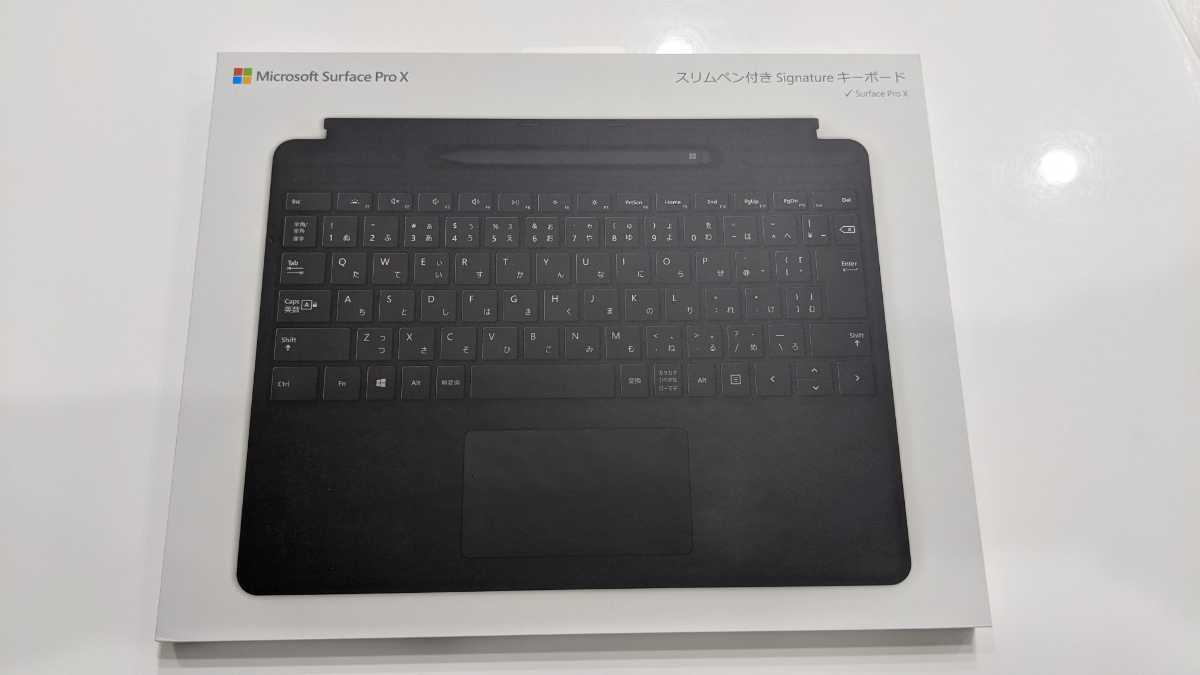 Surface Pro X Signature キーボード スリム ペン付き/ブラック QSW-00019