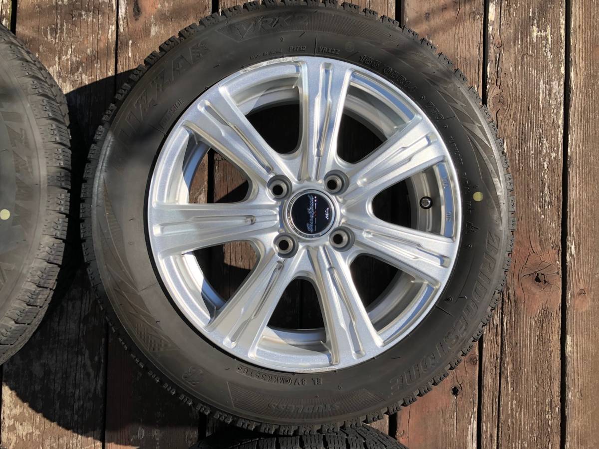 ブリヂストン ブリザック VRX2 155/65R14 2018年製 4本セット 