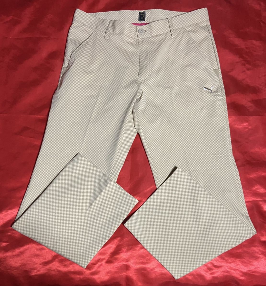  PUMA プーマ ゴルフ パフォーマンス ロングパンツ サイズ88 チェッカーフラッグ柄 ストレッチ 速乾 ドライ(88cm～)｜売買されたオークション情報、yahooの商品情報をアーカイブ公開 - オークフ パンツ、スラックス