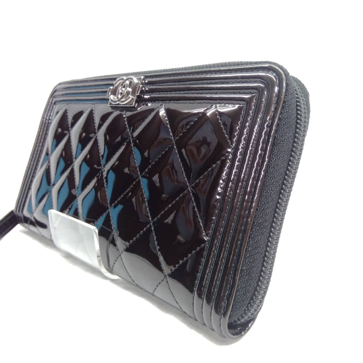 CHANEL ボーイシャネル マトラッセ - ラウンドファスナー財布の通販