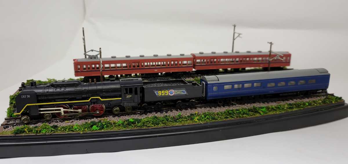 No.49鉄道Nゲージジオラマ車両付き Nゲージジオラマ 車両展示台 クリアケース付き(Nゲージ)｜売買された
