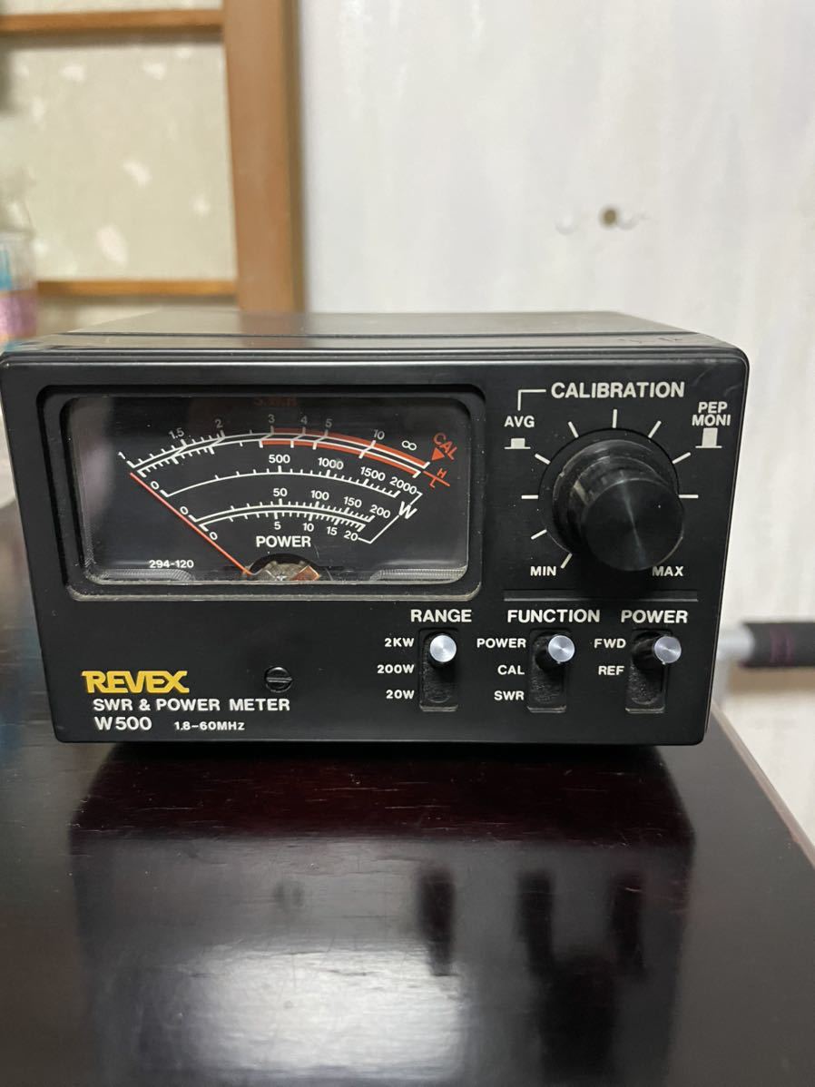 REVEX☆SWR&パワー計 W500 1.8～60MHz MAX2KW 中古 REVEXSWR&パワー計
