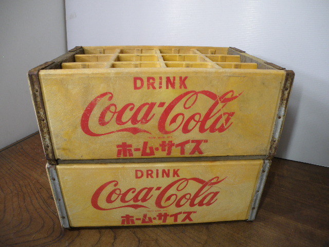 32 コカ・コーラ Coca-Cola ホームサイズ 木箱 2点 まとめて / 昭和