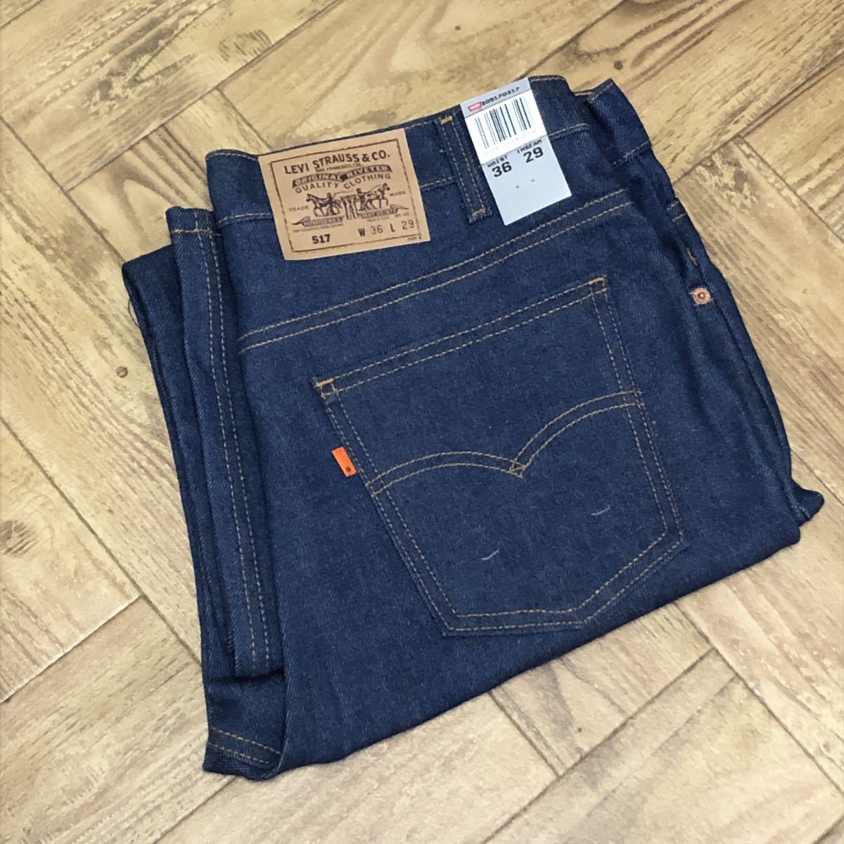 デッドストック 80s Levis 517 ブーツカット オレンジタブ リーバイス  