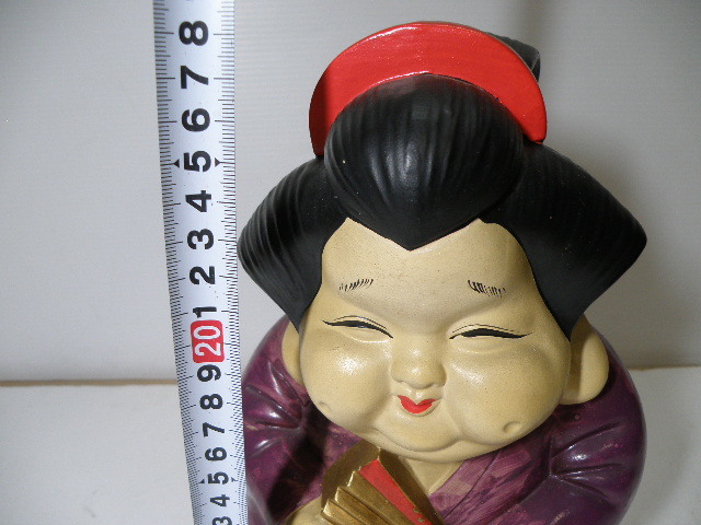 エッチな お福さん 人形 焼物 置物 / お多福 縁起物 春画 遊郭 (日本